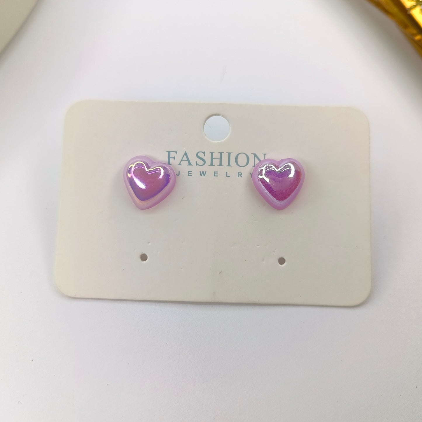 Wine heart Studs Earings