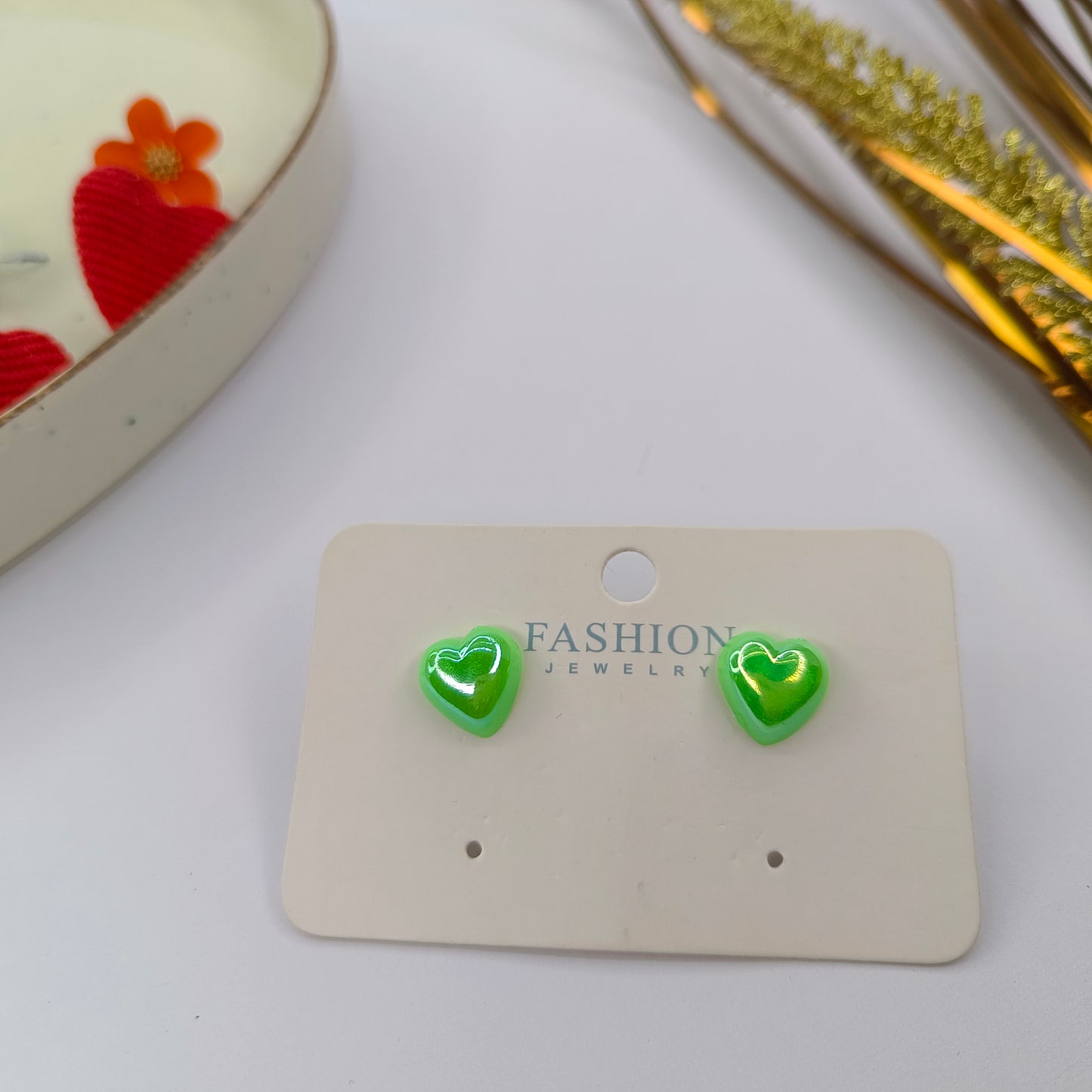 Tangy green Studs Earings