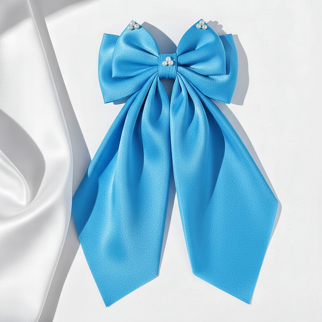 Sky Blue Hair Bow