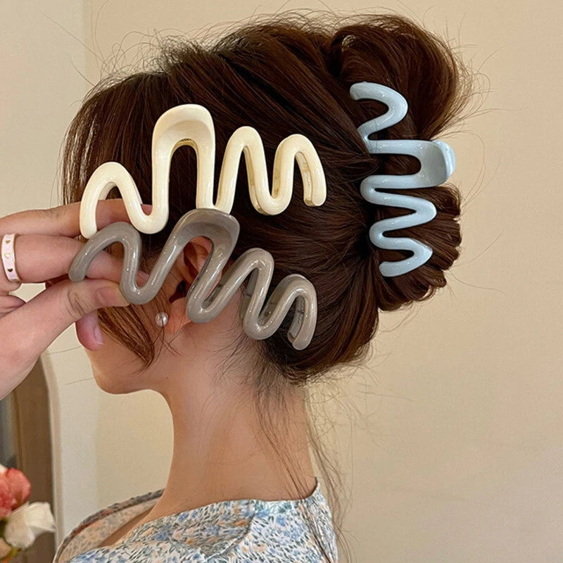 Matte finish Wave hair Clutcher [Big Size]