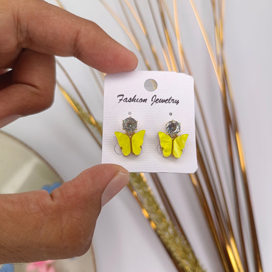 YELLOW Butterfly Earings