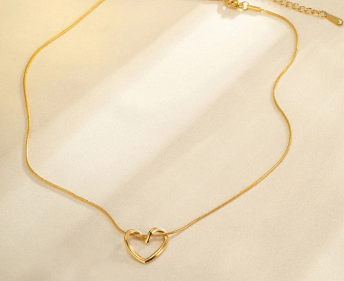 Anti-Tarnish Heart Necklace
