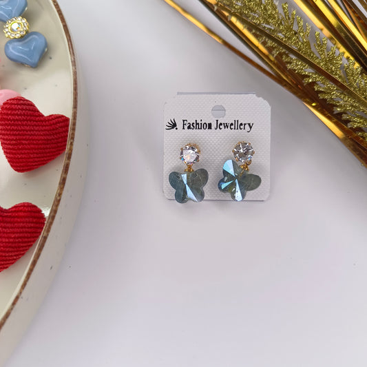 Blue Crystal Earings