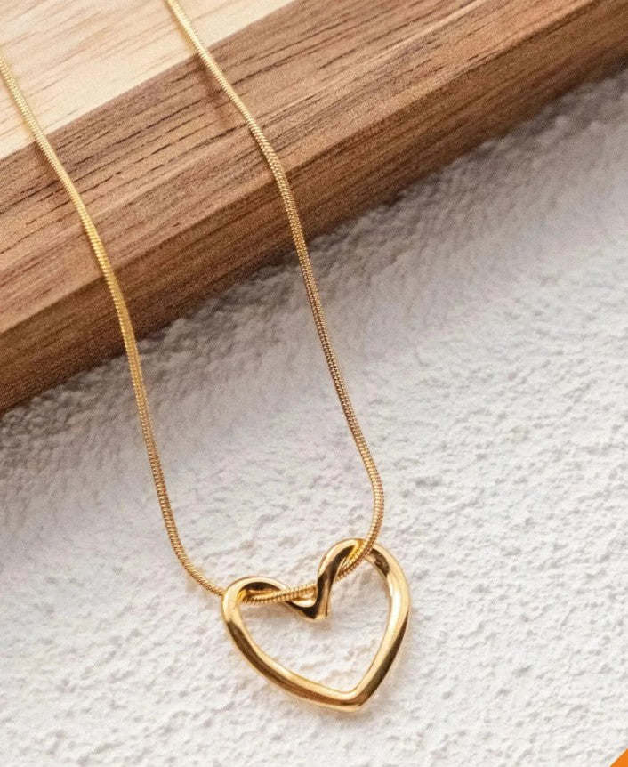 Anti-Tarnish Heart Necklace