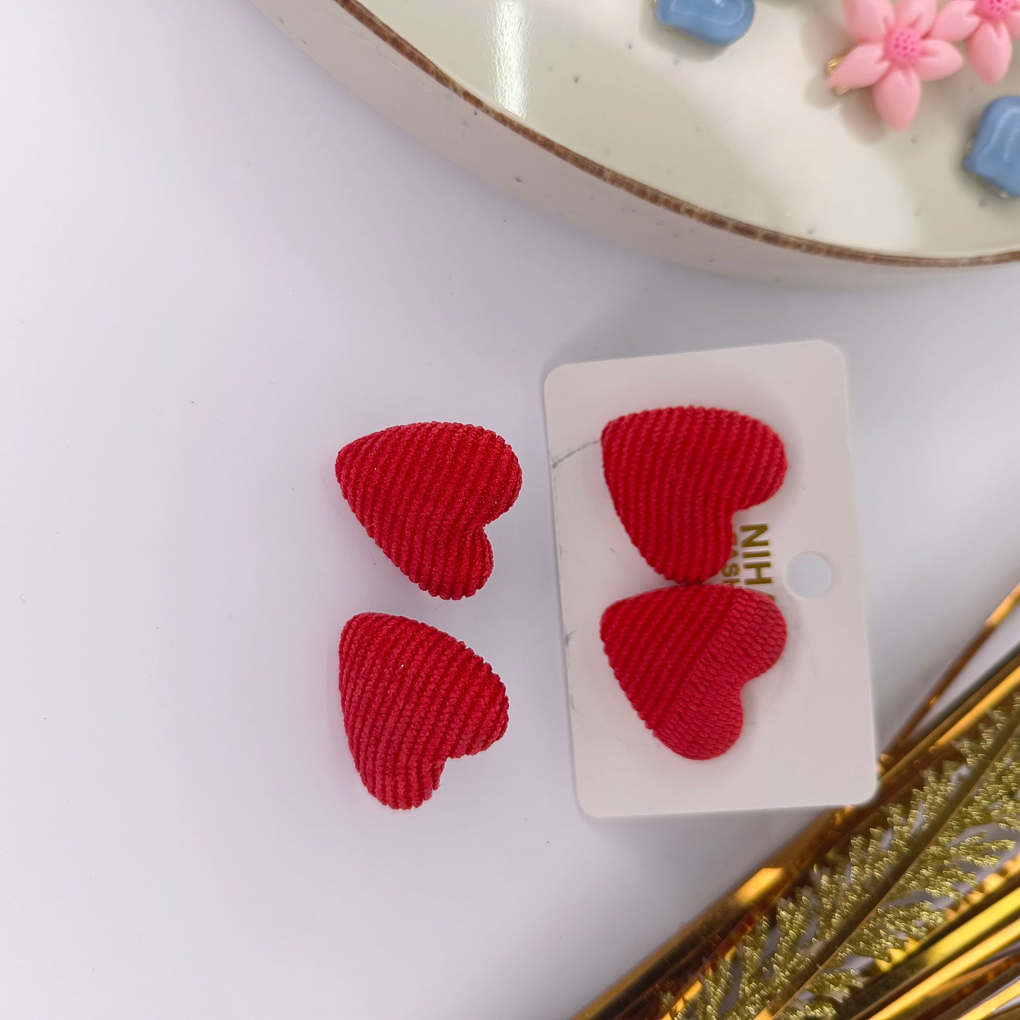 Korean Heart Earings