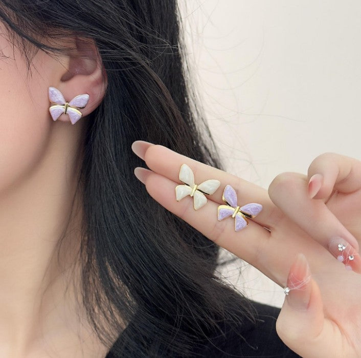 Butterfly Enamel Studs {Earings}