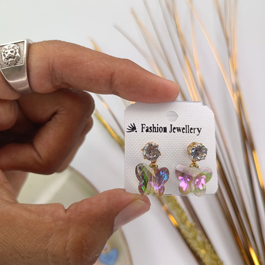 Holographic Butterfly Earings