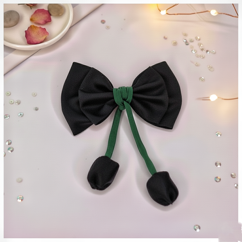 Black Tulip HairBow