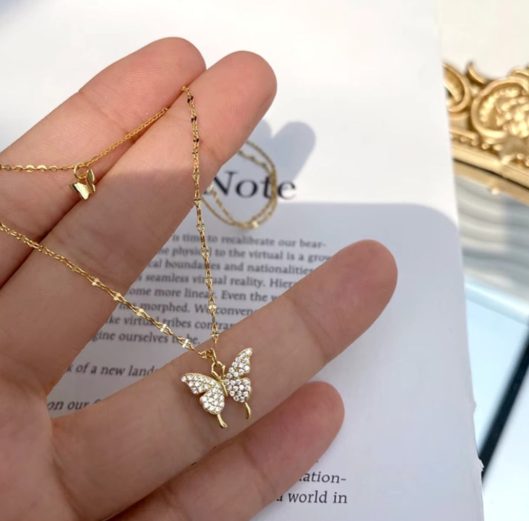 Double chain Korean Necklace