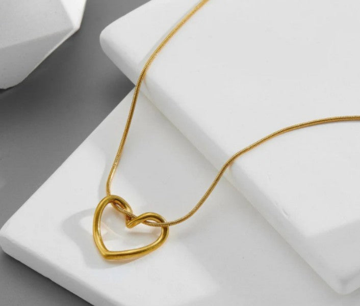 Anti-Tarnish Heart Necklace