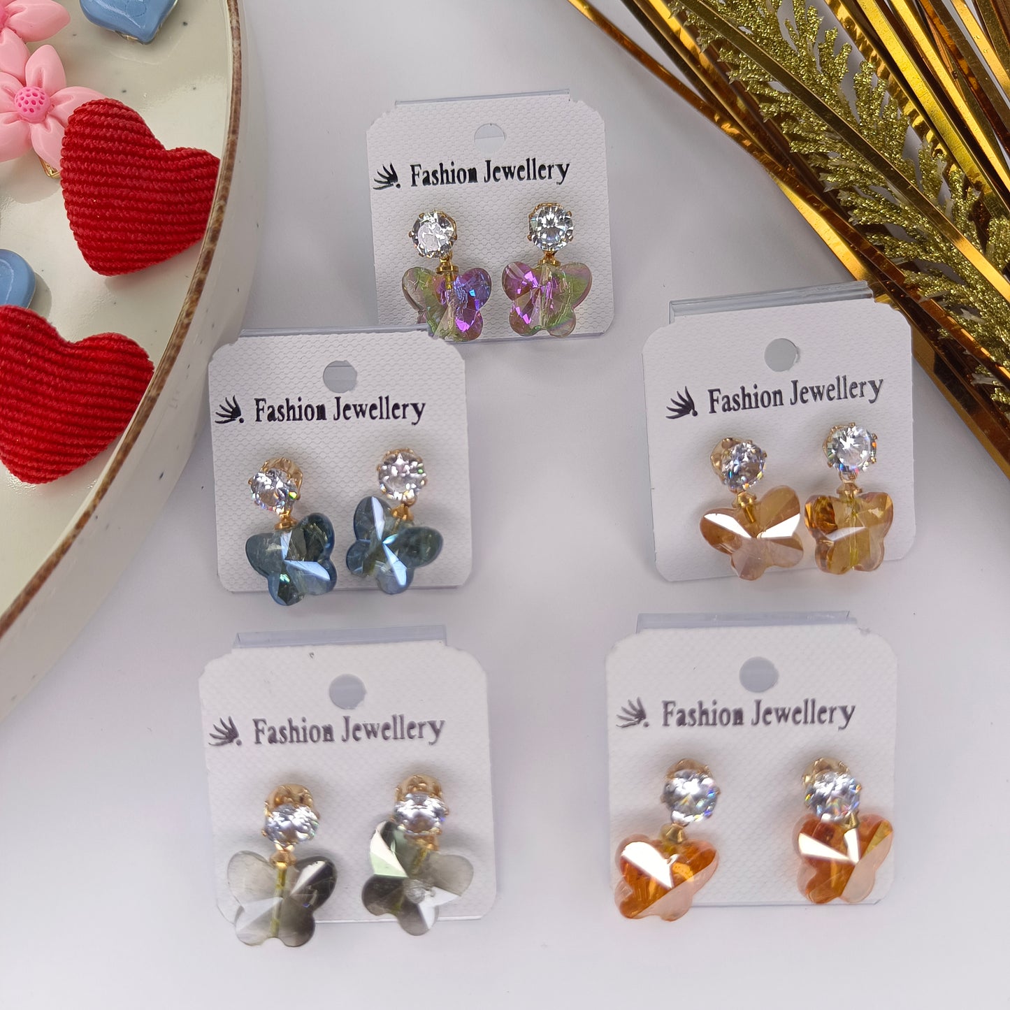 Blue Crystal Earings